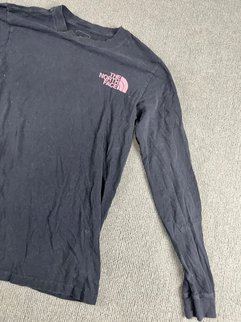 The North Face Mens Blue Long Sleeve Graphic Tee Size S